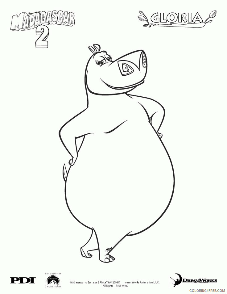Hippo Coloring Sheets Animal Coloring Pages Printable 2021 2360 Coloring4free