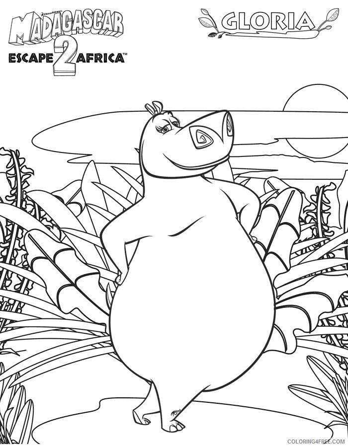 Hippo Coloring Sheets Animal Coloring Pages Printable 2021 2366 Coloring4free