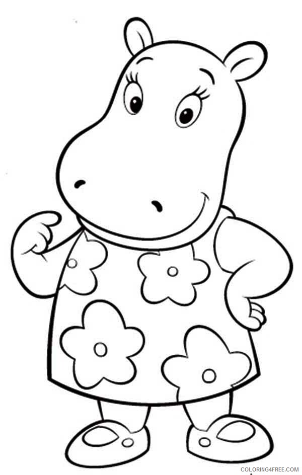 Hippopotamus Coloring Pages Animal Printable Sheets Baby Hippo 2021 2676 Coloring4free