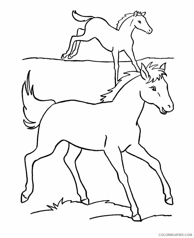 Horse Coloring Sheets Animal Coloring Pages Printable 2021 2379 Coloring4free