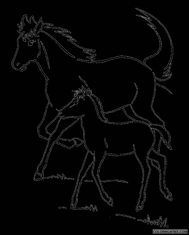 Horse Coloring Sheets Animal Coloring Pages Printable 2021 2383 Coloring4free