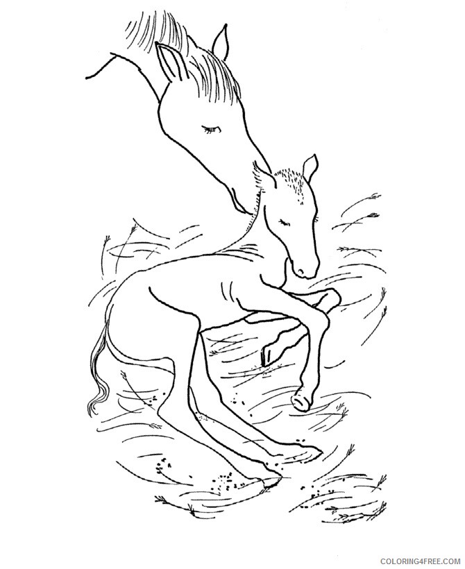 Horse Coloring Sheets Animal Coloring Pages Printable 2021 2391 Coloring4free