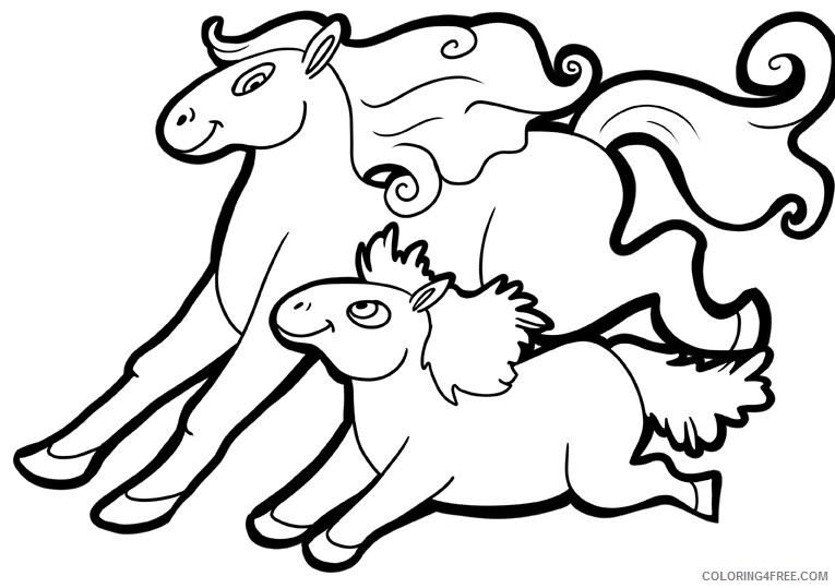 Horse Coloring Sheets Animal Coloring Pages Printable 2021 2402 Coloring4free
