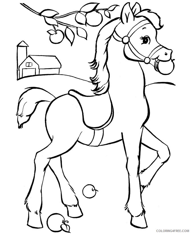 Horse Coloring Sheets Animal Coloring Pages Printable 2021 2416 Coloring4free