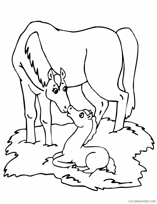 Horse Coloring Sheets Animal Coloring Pages Printable 2021 2427 Coloring4free
