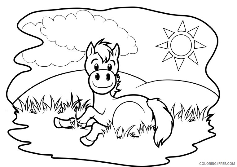 Horse Coloring Sheets Animal Coloring Pages Printable 2021 2433 Coloring4free