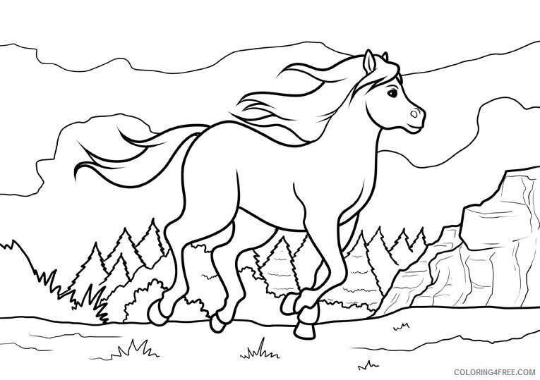 Horse Coloring Sheets Animal Coloring Pages Printable 2021 2434 Coloring4free