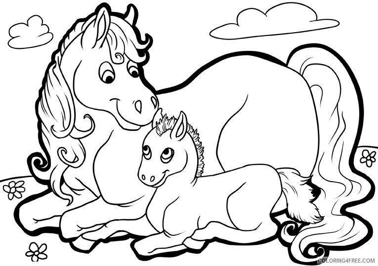 Horse Coloring Sheets Animal Coloring Pages Printable 2021 2437 Coloring4free