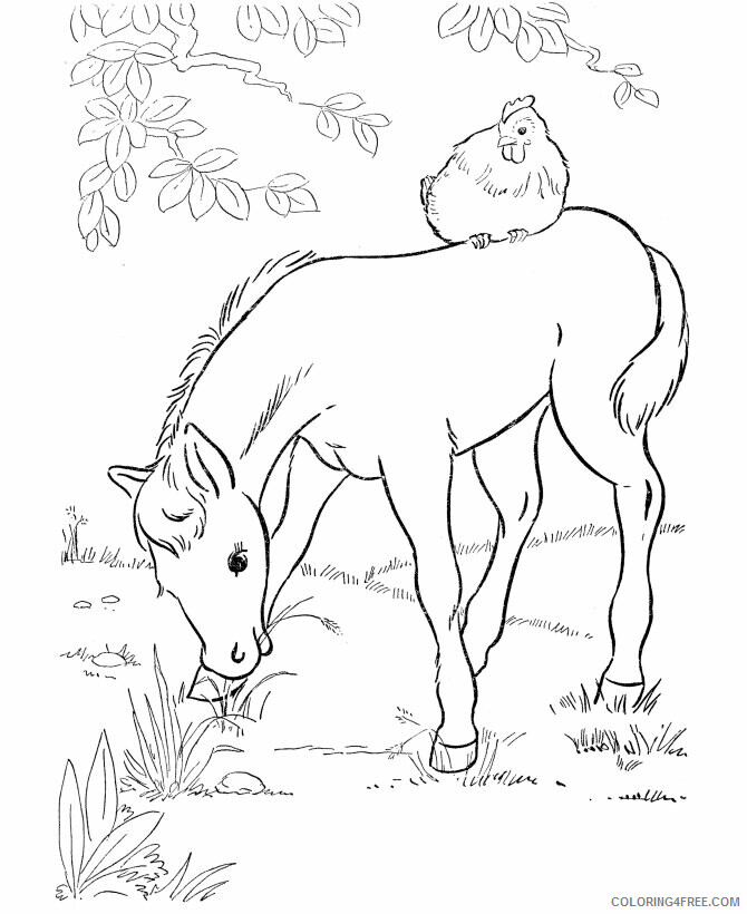 Horse Coloring Sheets Animal Coloring Pages Printable 2021 2440 Coloring4free