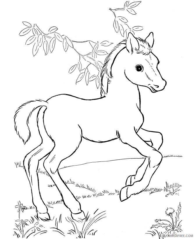 Horse Coloring Sheets Animal Coloring Pages Printable 2021 2464 Coloring4free
