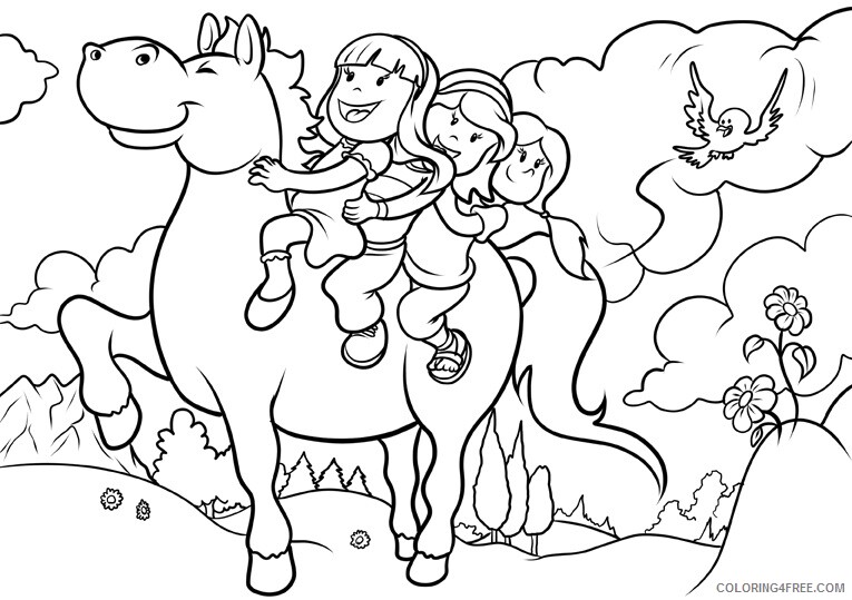 Horse Coloring Sheets Animal Coloring Pages Printable 2021 2466 Coloring4free