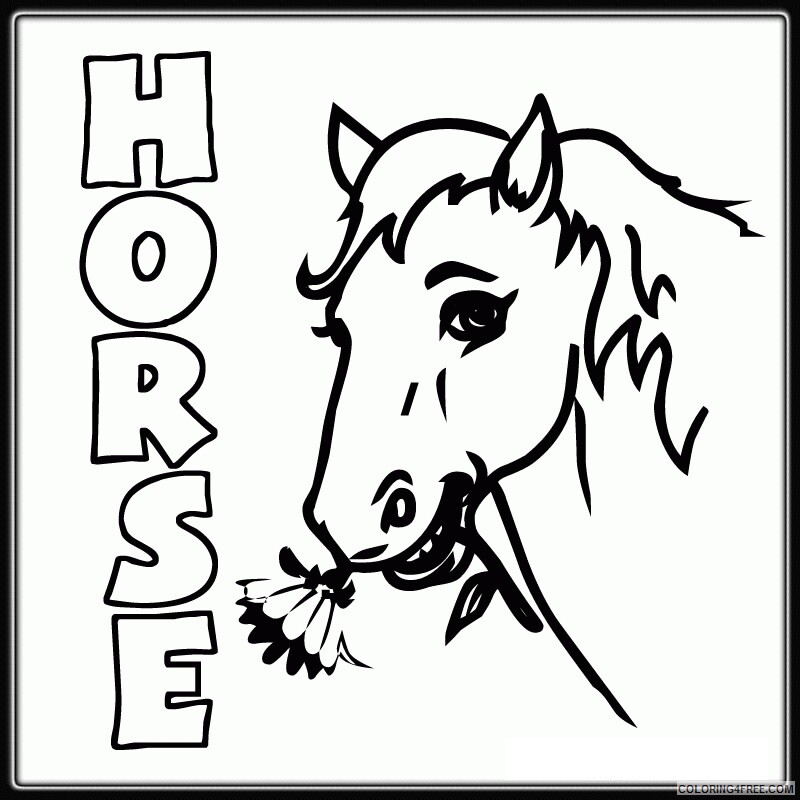 Horse Coloring Sheets Animal Coloring Pages Printable 2021 2470 Coloring4free