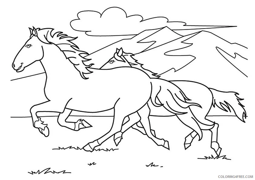 Horse Coloring Sheets Animal Coloring Pages Printable 2021 2474 Coloring4free
