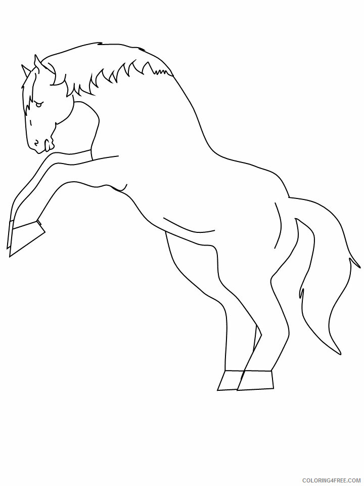 Horses Coloring Pages Animal Printable Sheets 18 2021 2717 Coloring4free