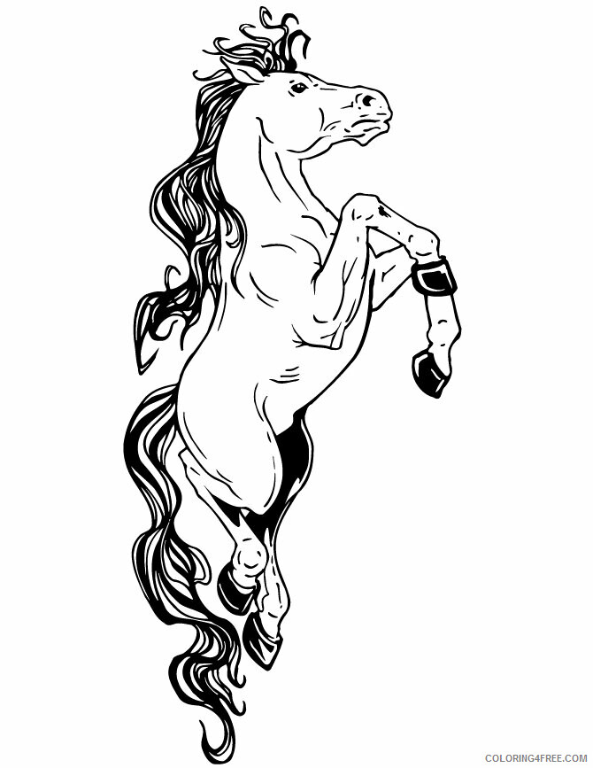 Horses Coloring Pages Animal Printable Sheets Fantasy Horse 2021 2745 Coloring4free