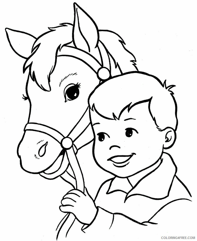 Horses Coloring Pages Animal Printable Sheets Horse Head 2021 2775 Coloring4free