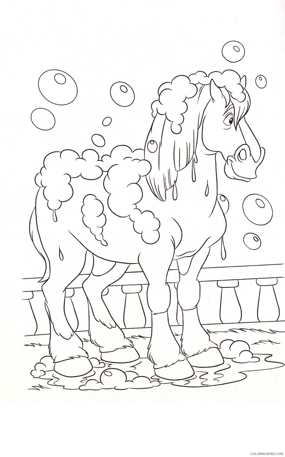 Horses Coloring Pages Animal Printable Sheets Horse Pictures 2021 2770 Coloring4free