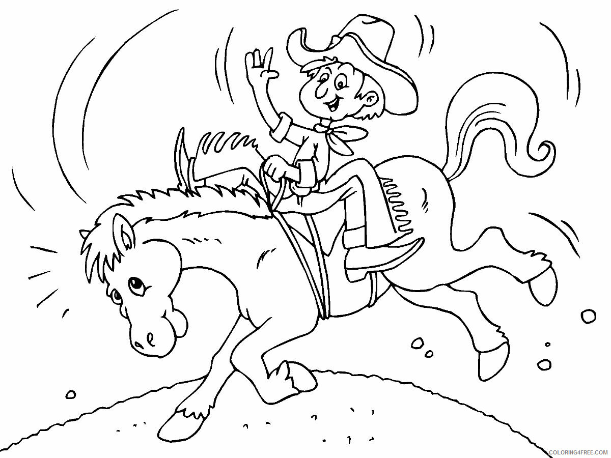 Horses Coloring Pages Animal Printable Sheets buckinghorse 2021 2723 Coloring4free