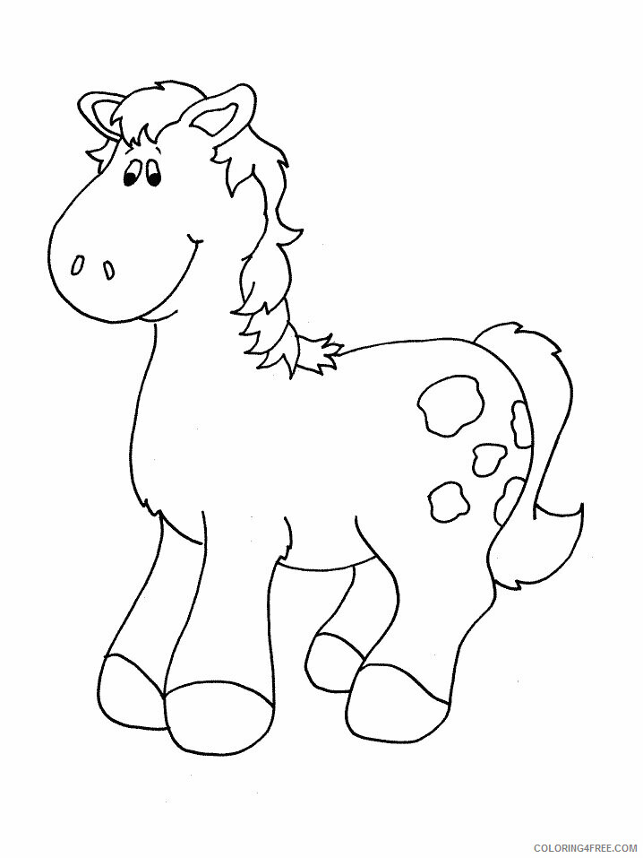 Horses Coloring Pages Animal Printable Sheets horse 2021 2752 Coloring4free