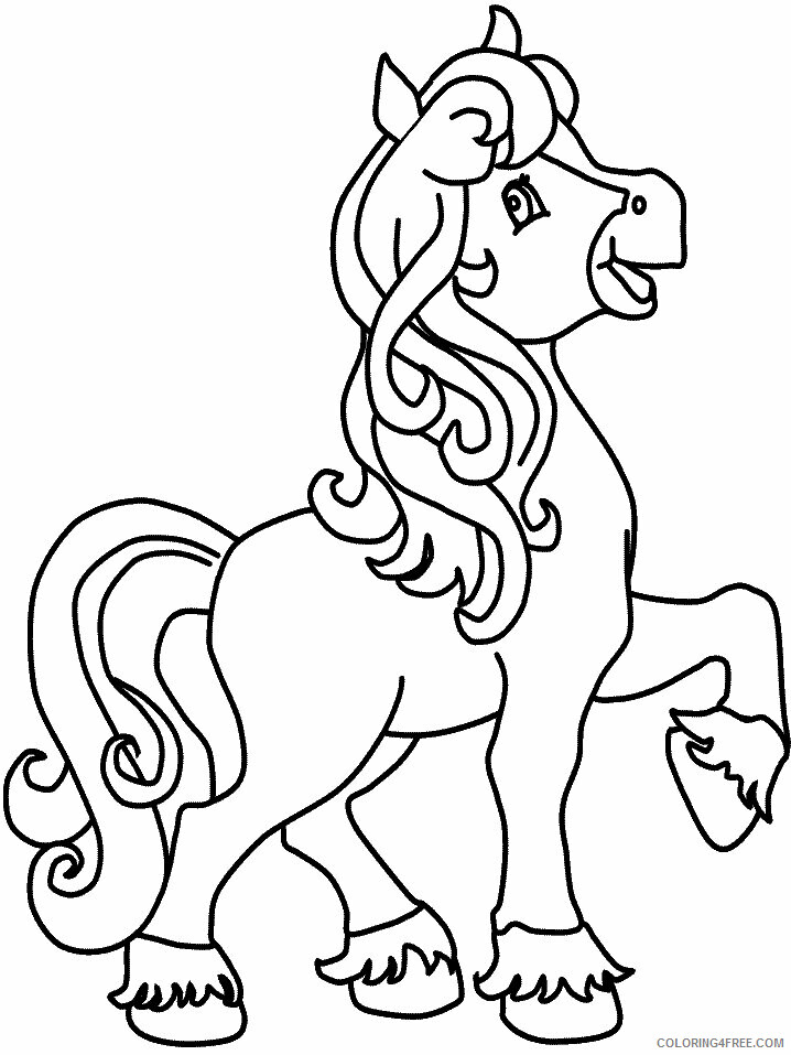 Horses Coloring Pages Animal Printable Sheets horse13 2021 2754 Coloring4free