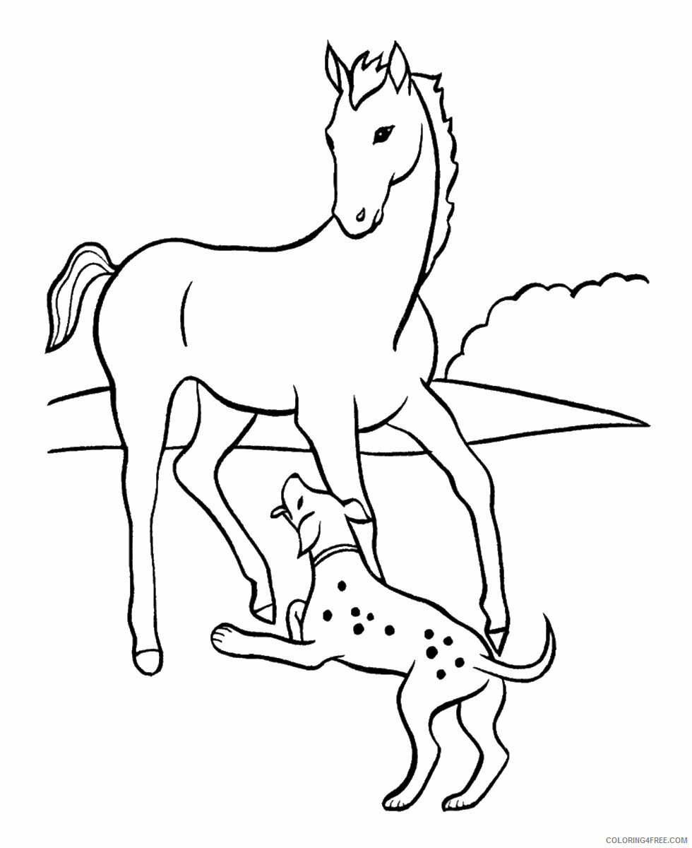 Horses Coloring Pages Animal Printable Sheets horses_cl_12 2021 2785 Coloring4free
