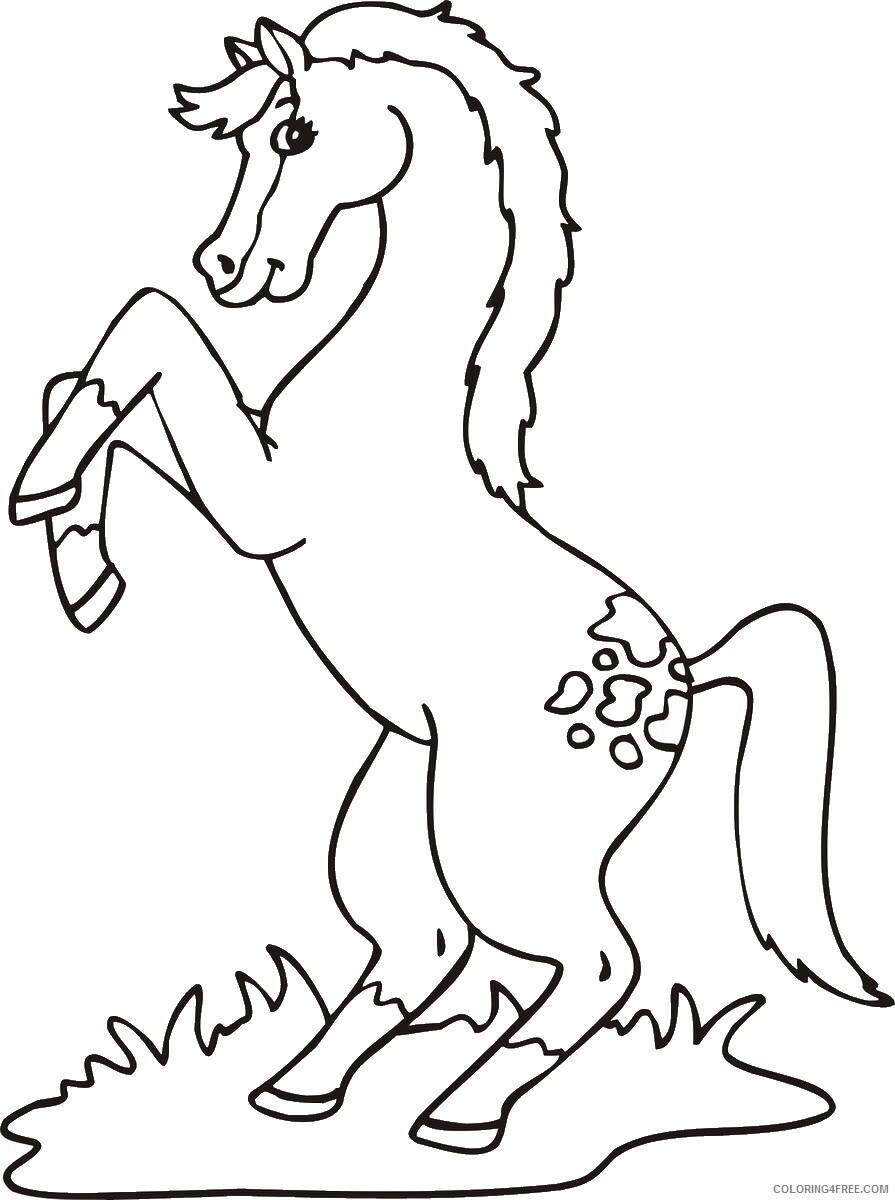 Horses Coloring Pages Animal Printable Sheets horses_cl_26 2021 2790 Coloring4free