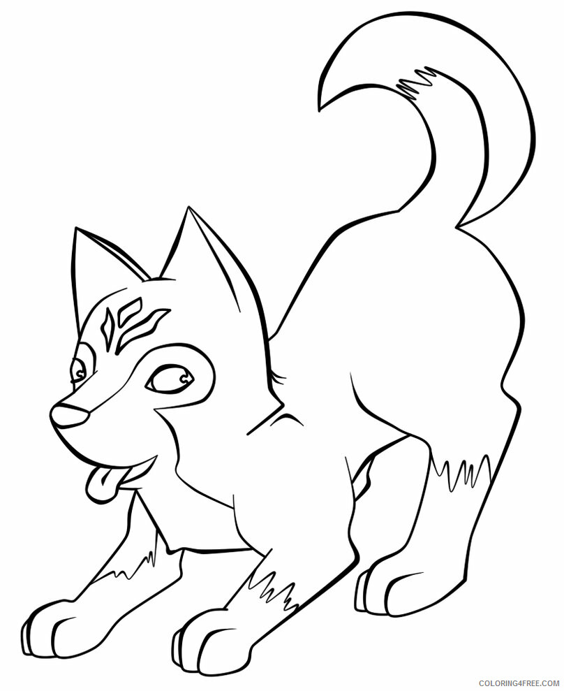Husky Coloring Pages Animal Printable Sheets Cute Husky 2021 2834 Coloring4free