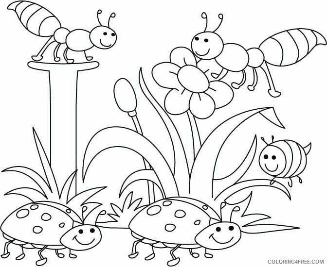 Insect Coloring Pages Animal Printable Sheets Insects 2021 2900 Coloring4free Coloring4free Com