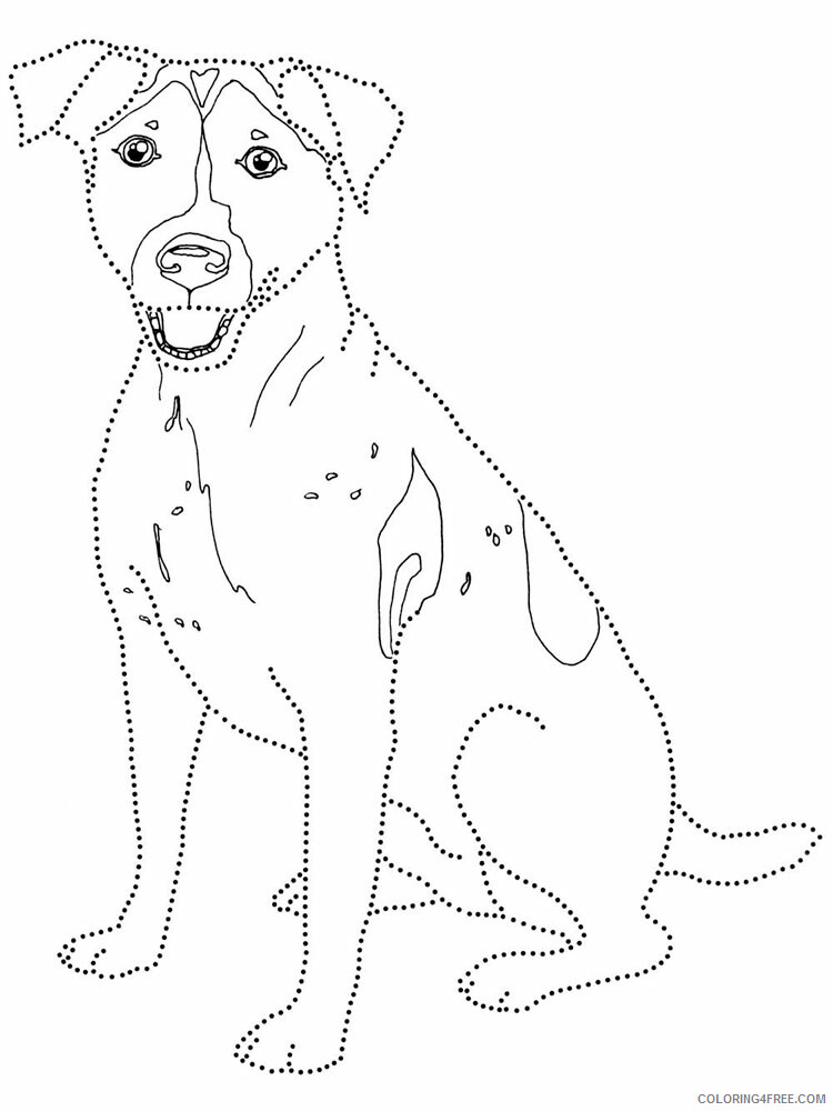 Jack Russell Terrier Coloring Pages Animal Printable Sheets 2021 2901 Coloring4free