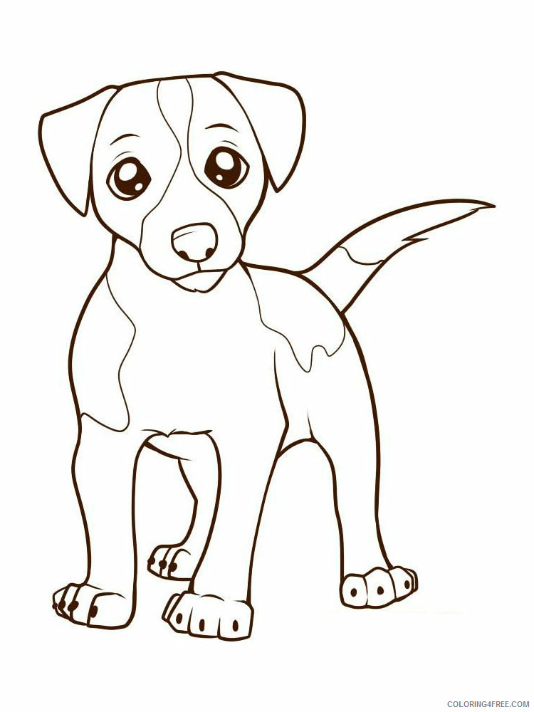 Jack Russell Terrier Coloring Pages Animal Printable Sheets 2021 2902 Coloring4free