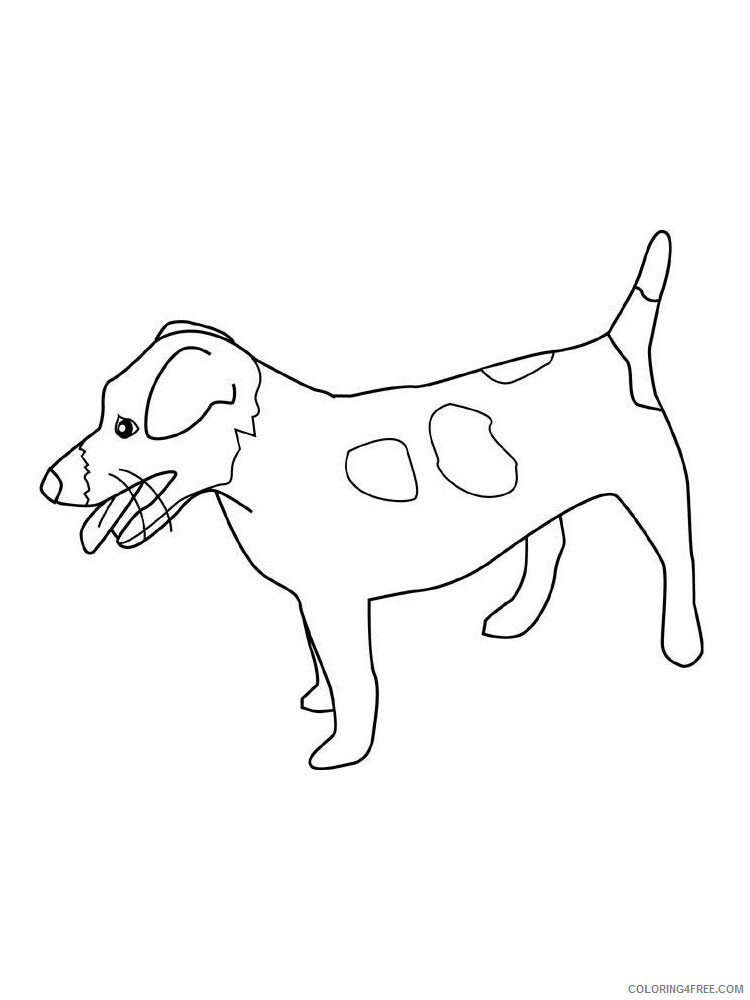 Jack Russell Terrier Coloring Pages Animal Printable Sheets 2021 2904 Coloring4free