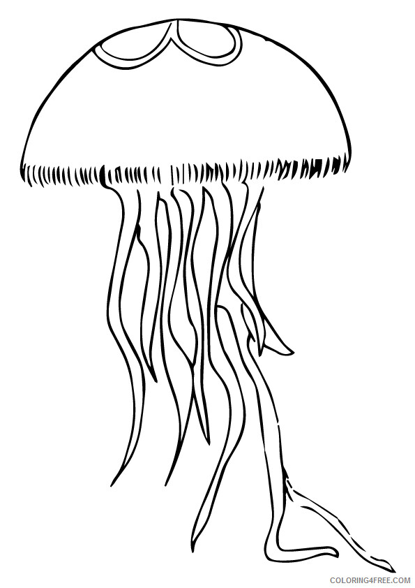 Jellyfish Coloring Sheets Animal Coloring Pages Printable 2021 2584 Coloring4free