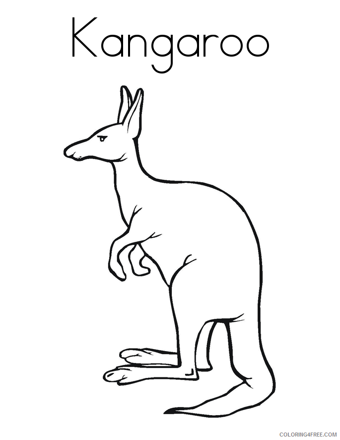 Kangaroo Coloring Sheets Animal Coloring Pages Printable 2021 2599 Coloring4free