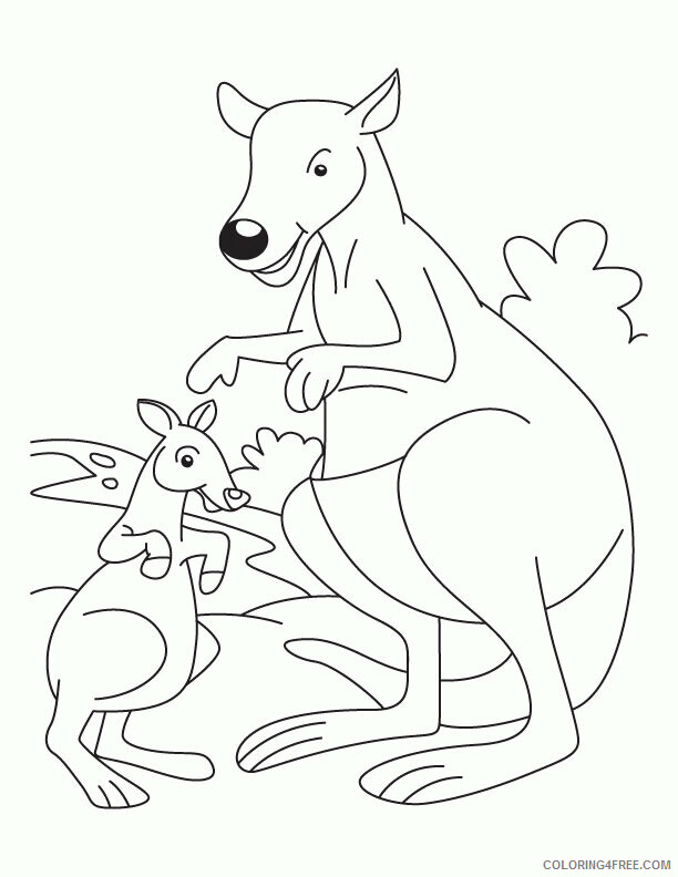 Kangaroo Coloring Sheets Animal Coloring Pages Printable 2021 2609 Coloring4free