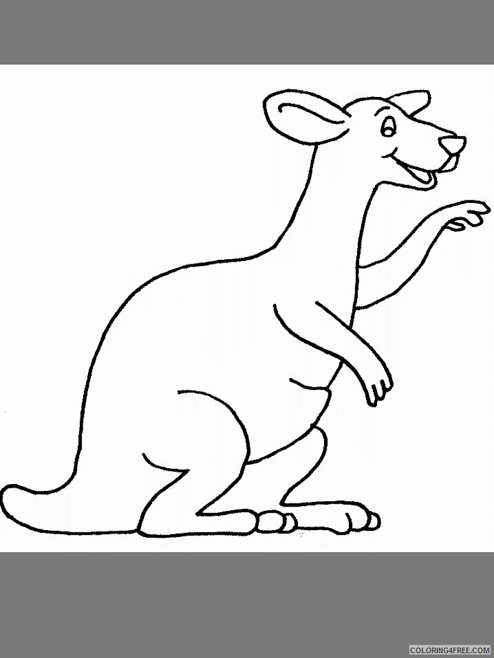 Kangaroo Coloring Sheets Animal Coloring Pages Printable 2021 2617 Coloring4free