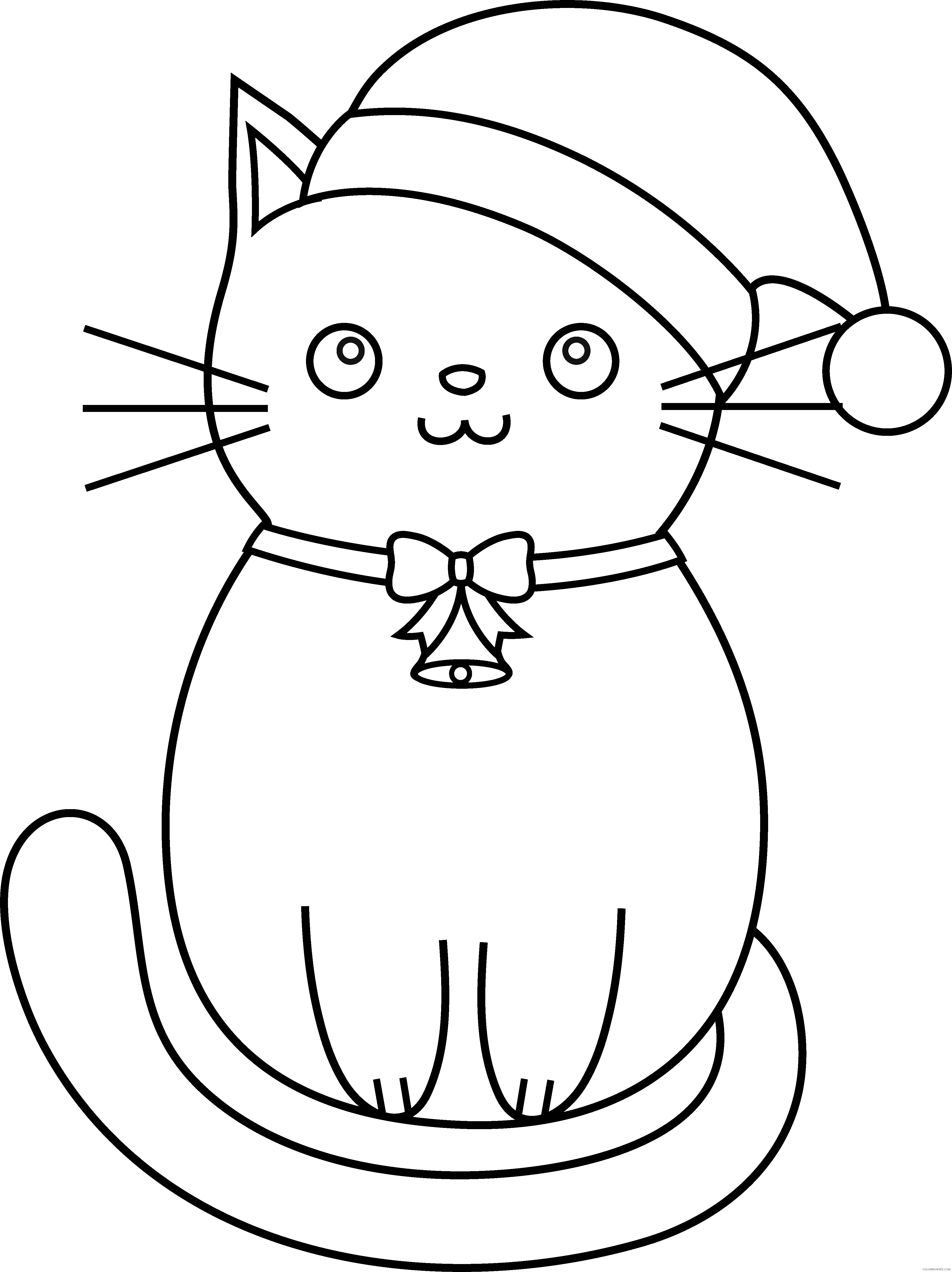 Kitten Coloring Pages Animal Printable Sheets Free Kitten 2021 2989 Coloring4free