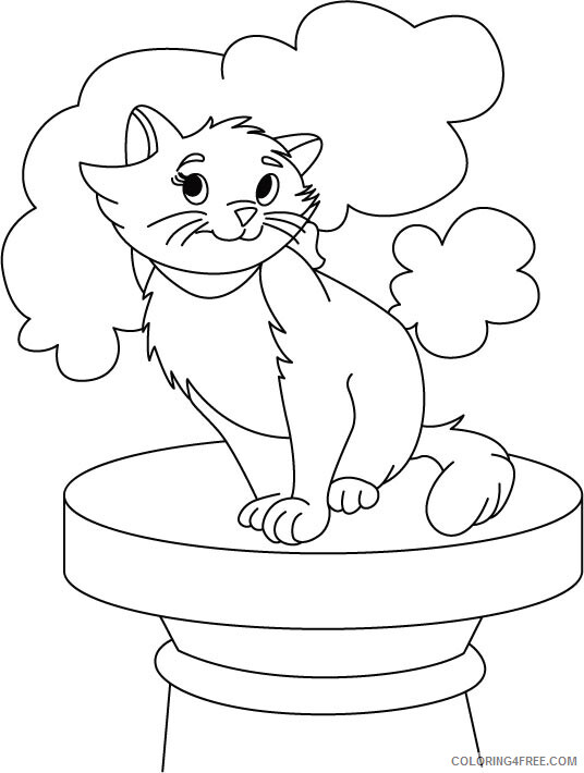 Kitten Coloring Pages Animal Printable Sheets Kitten to Print 2021 3008 Coloring4free