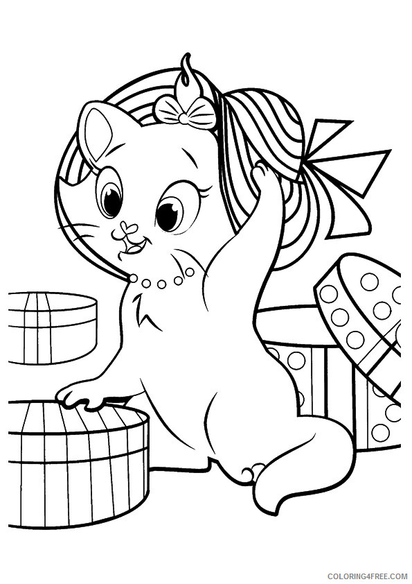 Kitten Coloring Pages Animal Printable Sheets kitten pictures for 2021 3012 Coloring4free