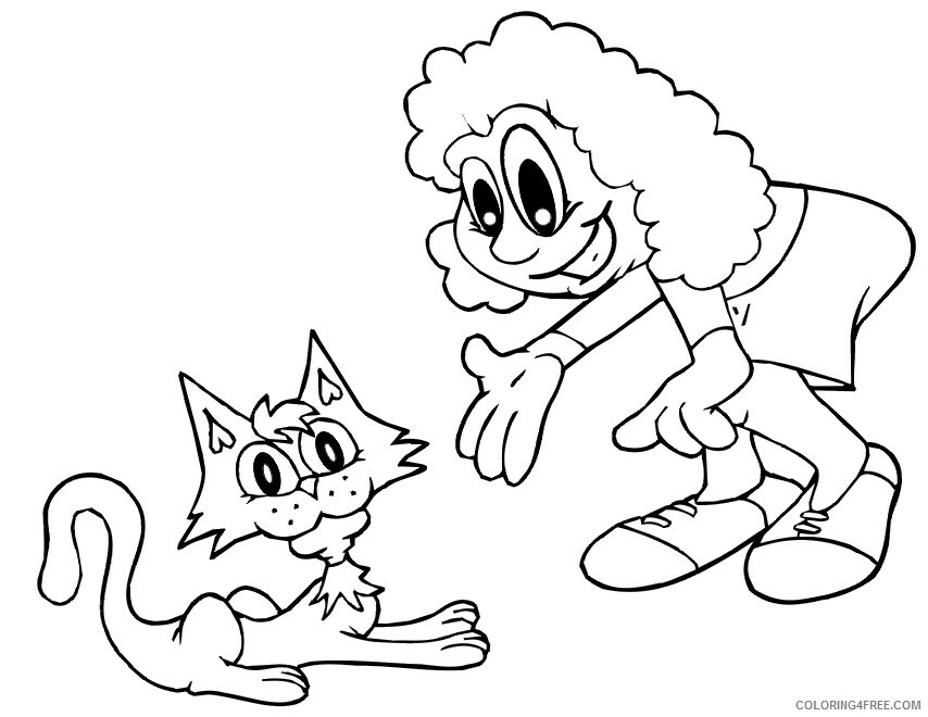 Kitten Coloring Pages Animal Printable Sheets of kitten 2021 2968 Coloring4free