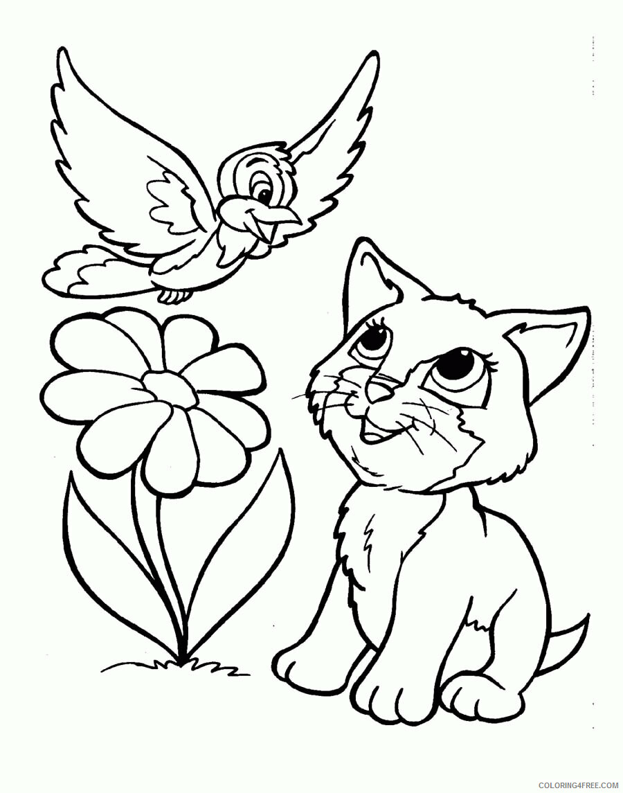 Kitten Coloring Sheets Animal Coloring Pages Printable 2021 2635 Coloring4free