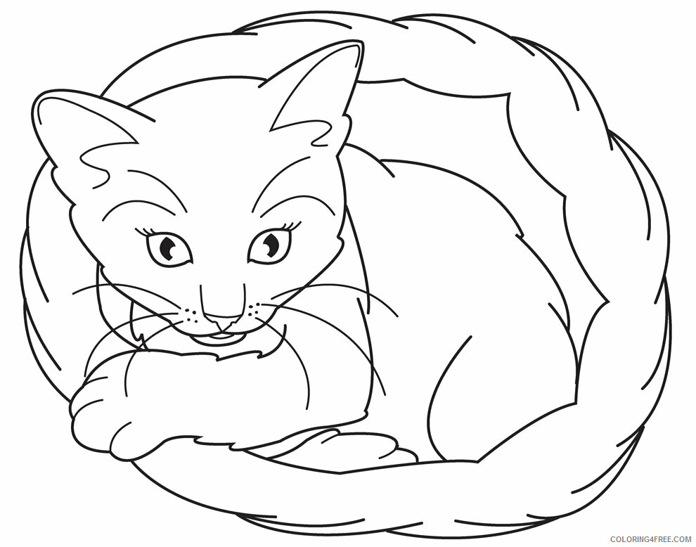 Kitten Coloring Sheets Animal Coloring Pages Printable 2021 2649 Coloring4free