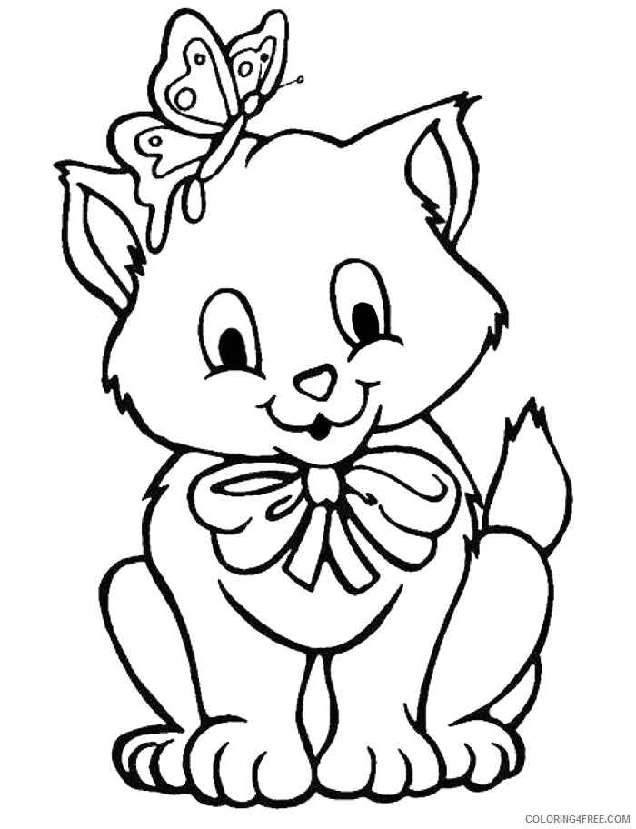 Kitten Coloring Sheets Animal Coloring Pages Printable 2021 2660 Coloring4free