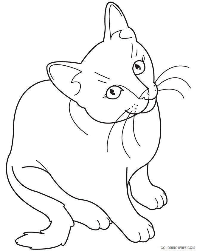 Kitten Coloring Sheets Animal Coloring Pages Printable 2021 2678 Coloring4free