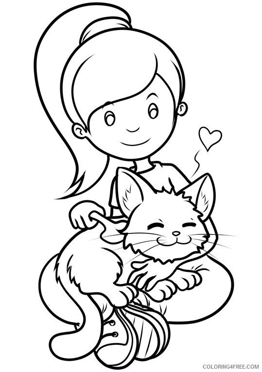 Kitten Coloring Sheets Animal Coloring Pages Printable 2021 2681 Coloring4free