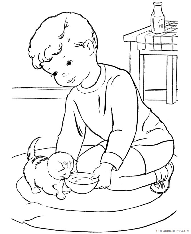 Kitten Coloring Sheets Animal Coloring Pages Printable 2021 2682 Coloring4free