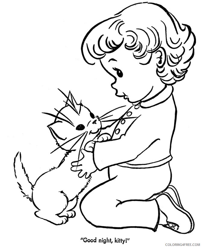 Kitten Coloring Sheets Animal Coloring Pages Printable 2021 2694 Coloring4free
