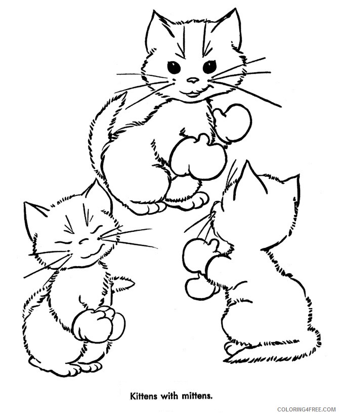 Kitten Coloring Sheets Animal Coloring Pages Printable 2021 2695 Coloring4free