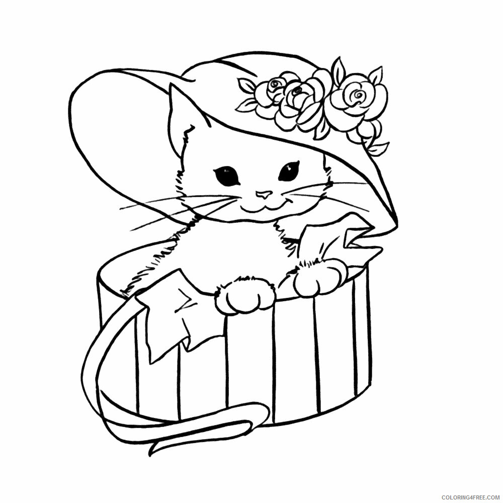 Kitten Coloring Sheets Animal Coloring Pages Printable 2021 2702 Coloring4free