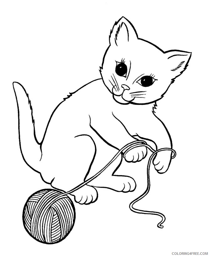 Kitten Coloring Sheets Animal Coloring Pages Printable 2021 2706 Coloring4free