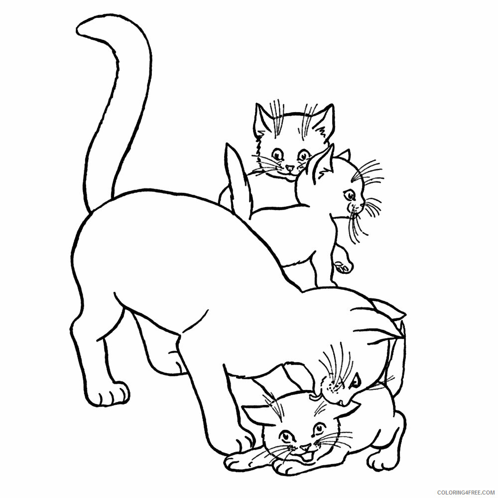 Kitten Coloring Sheets Animal Coloring Pages Printable 2021 2707 Coloring4free